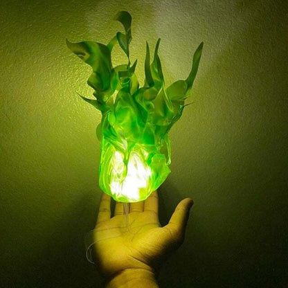 Halloween Floating Fireball Prop - Illuminated Floating Fire for Role Playing Halloween Home Party Decorations