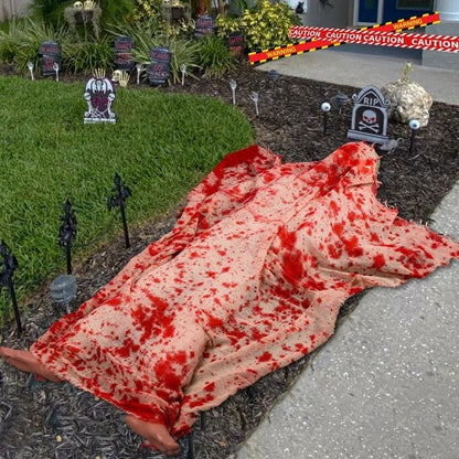 Halloween Horror Voice-Activated Corpse - Spooky Sound & Light Specter