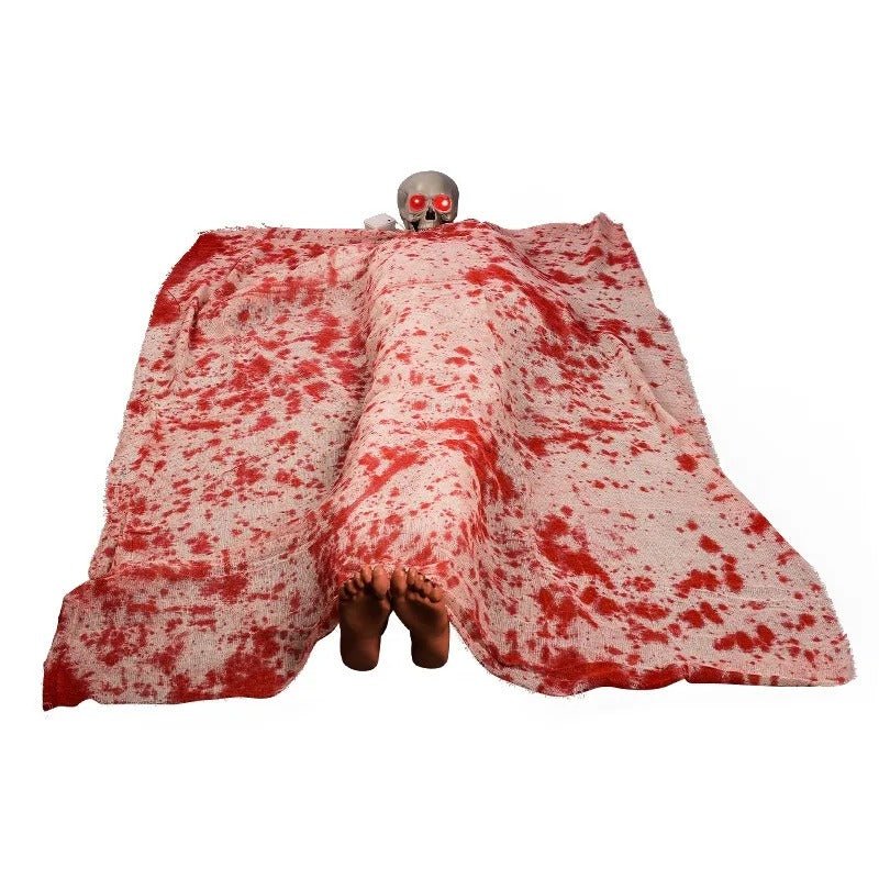 Halloween Horror Voice-Activated Corpse - Spooky Sound & Light Specter