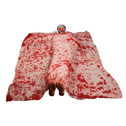 Halloween Horror Voice-Activated Corpse - Spooky Sound & Light Specter