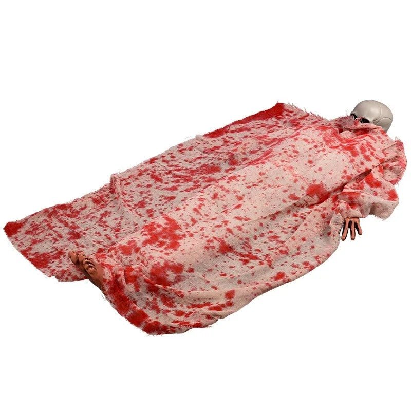 Halloween Horror Voice-Activated Corpse - Spooky Sound & Light Specter