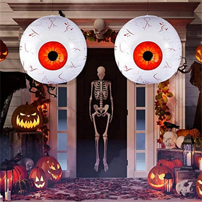 Halloween Inflatable Eyeballs - 6 Pieces Halloween Inflatable Eyeball Balloon for Indoor and Outdoor Halloween Party
