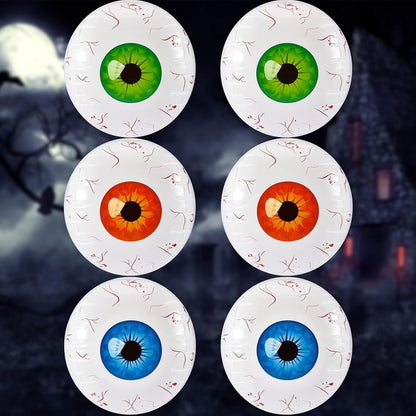 Halloween Inflatable Eyeballs - 6 Pieces Halloween Inflatable Eyeball Balloon for Indoor and Outdoor Halloween Party