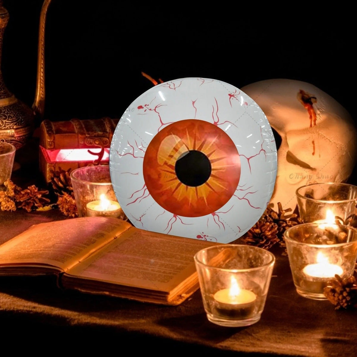 Halloween Inflatable Eyeballs - 6 Pieces Halloween Inflatable Eyeball Balloon for Indoor and Outdoor Halloween Party