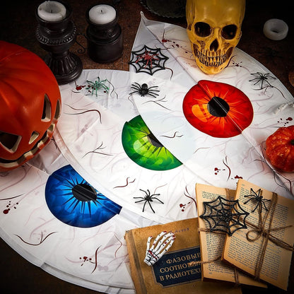 Halloween Inflatable Eyeballs - 6 Pieces Halloween Inflatable Eyeball Balloon for Indoor and Outdoor Halloween Party