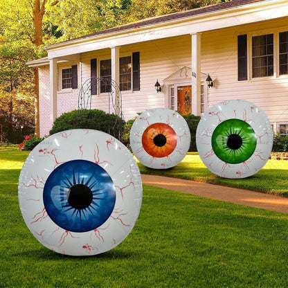 Halloween Inflatable Eyeballs - 6 Pieces Halloween Inflatable Eyeball Balloon for Indoor and Outdoor Halloween Party