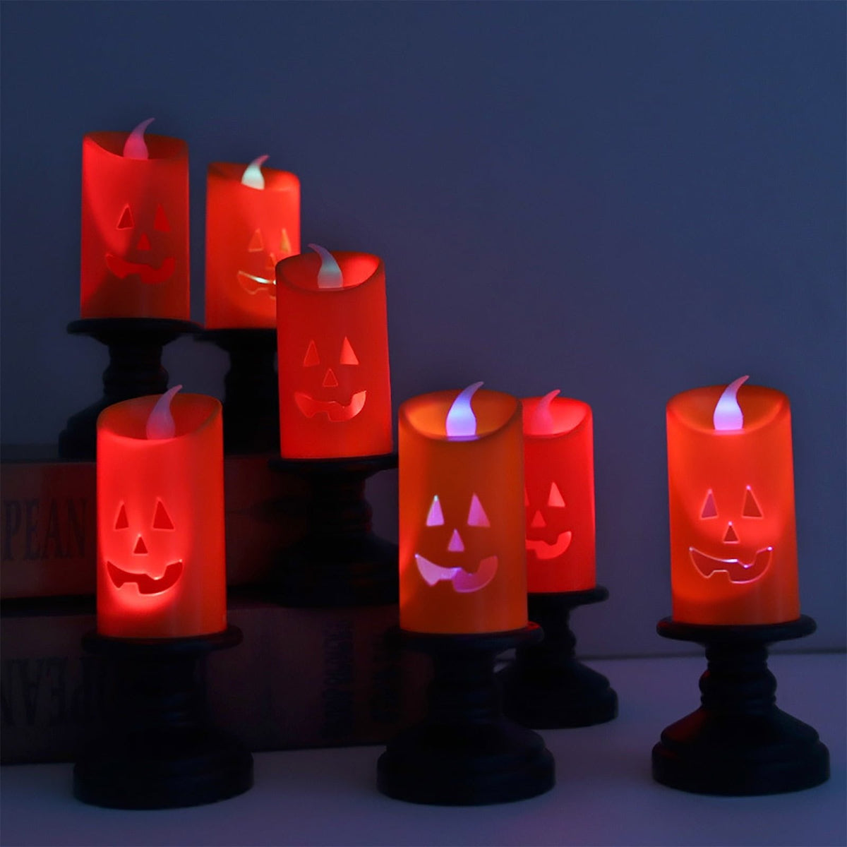 Halloween LED Pumpkin Candle - Flameless Pumpkin Candles
