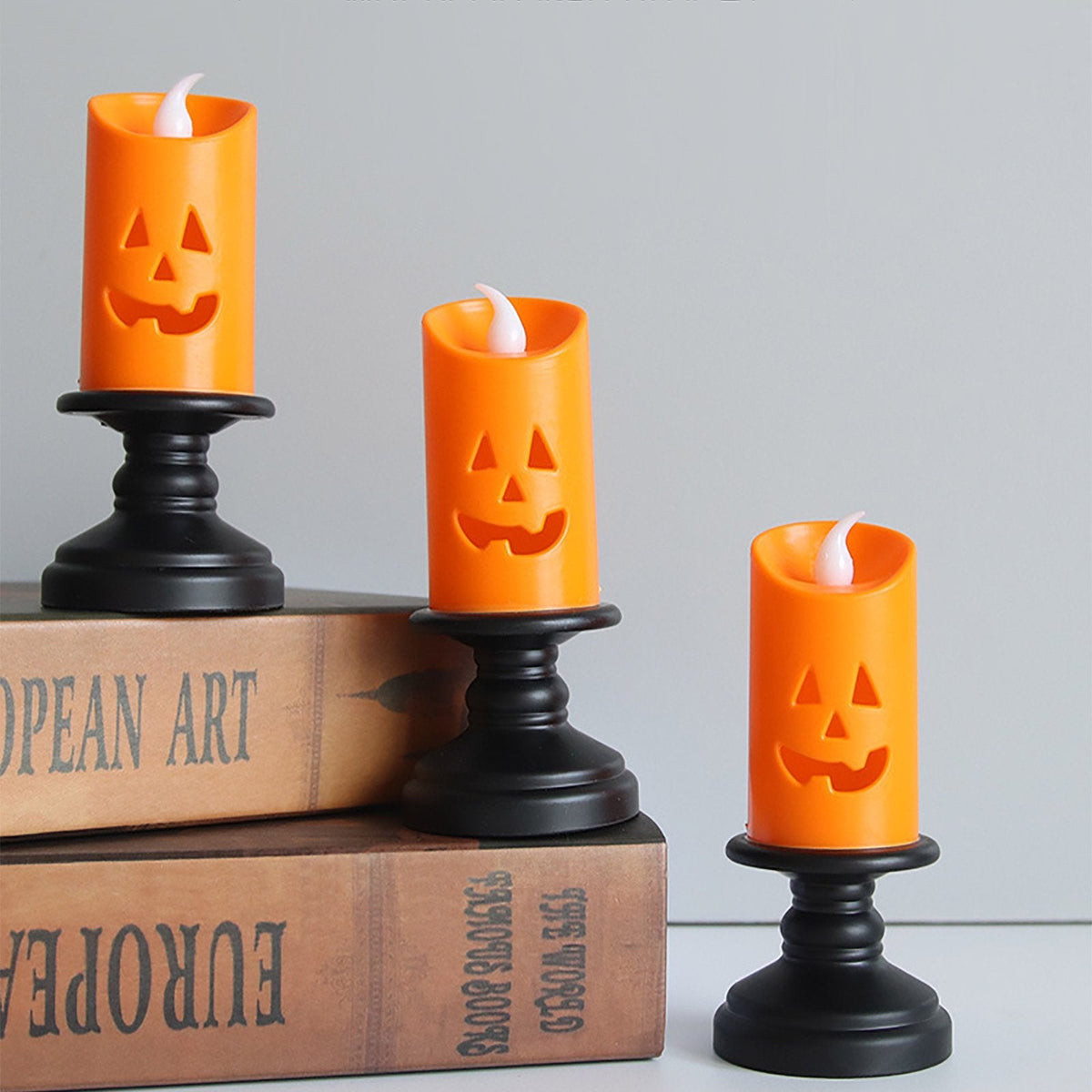 Halloween LED Pumpkin Candle - Flameless Pumpkin Candles