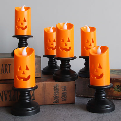 Halloween LED Pumpkin Candle - Flameless Pumpkin Candles
