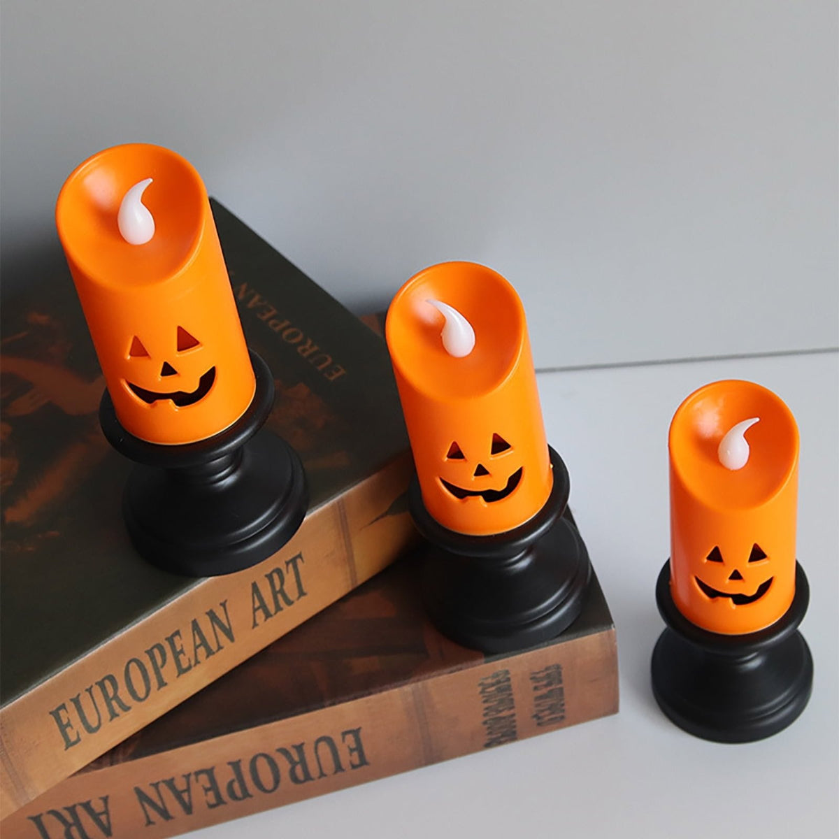 Halloween LED Pumpkin Candle - Flameless Pumpkin Candles