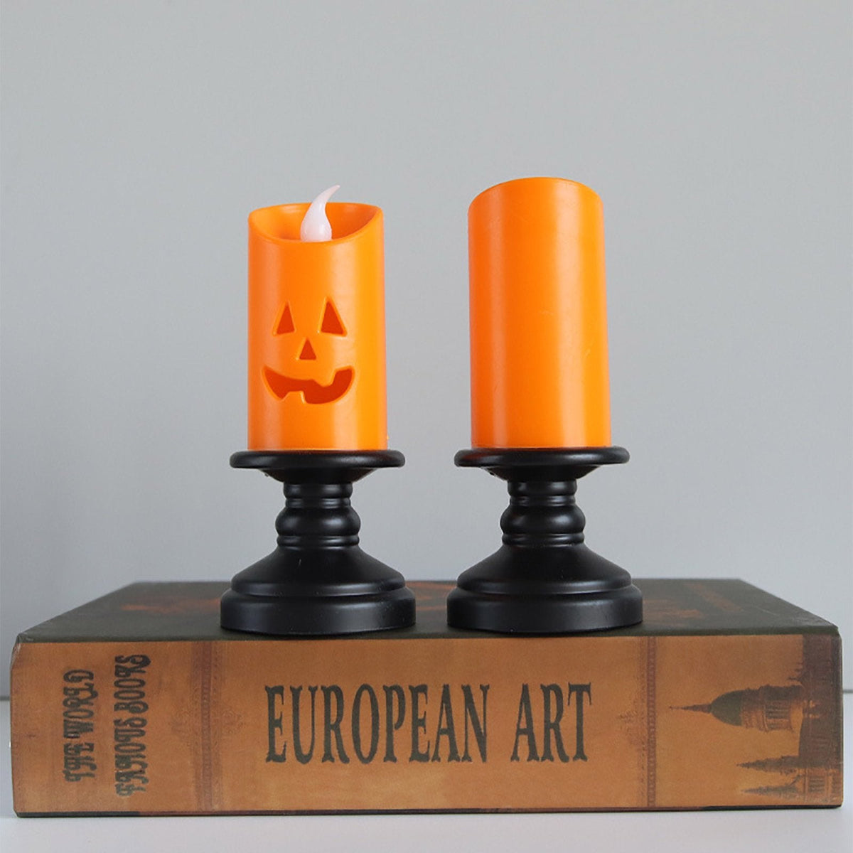 Halloween LED Pumpkin Candle - Flameless Pumpkin Candles