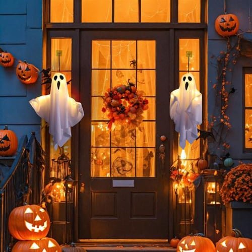 Halloween LED Glow Ghost - Flying Ghost Lights Halloween Decorations