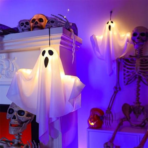 Halloween LED Glow Ghost - Flying Ghost Lights Halloween Decorations