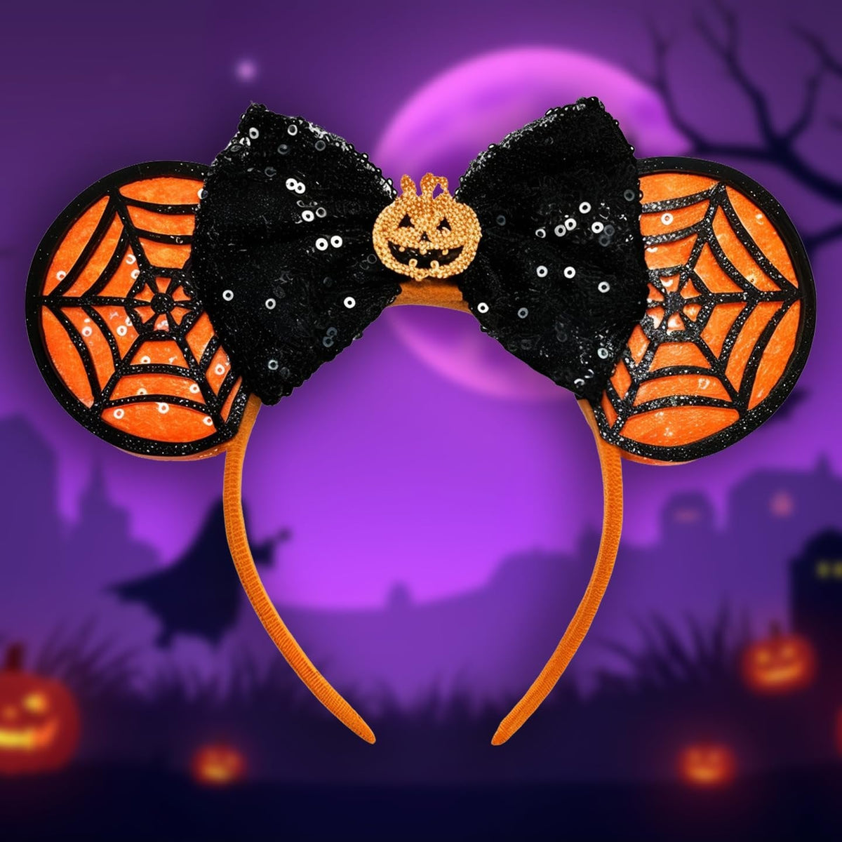 Halloween Minnie Mouse Ears Headband - Cute Minnie Ears Headband For Holiday Party
