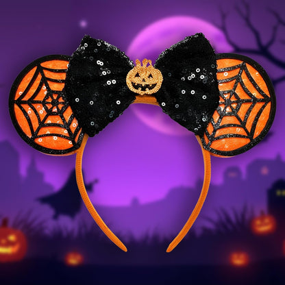 Halloween Minnie Mouse Ears Headband - Cute Minnie Ears Headband For Holiday Party