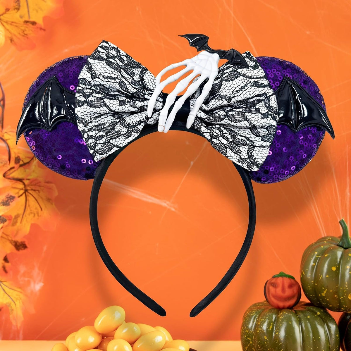 Halloween Minnie Mouse Ears Headband - Cute Minnie Ears Headband For Holiday Party