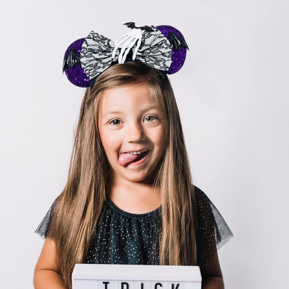 Halloween Minnie Mouse Ears Headband - Cute Minnie Ears Headband For Holiday Party