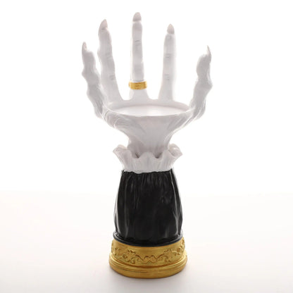 Halloween Candle Holder - Palm Tray Witch Hand Candle Holder Halloween Home Party Decorative