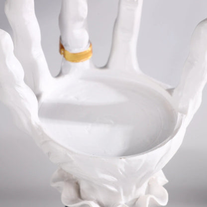 Halloween Candle Holder - Palm Tray Witch Hand Candle Holder Halloween Home Party Decorative