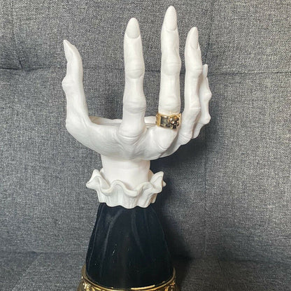 Halloween Candle Holder - Palm Tray Witch Hand Candle Holder Halloween Home Party Decorative