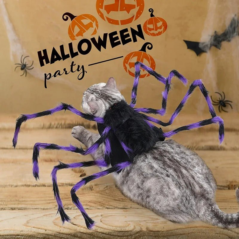 Dog Spider Costume Halloween Pet Clothes - Big Spider Costume for Dogs and Cats, Spooky Pet Halloween Costumes.