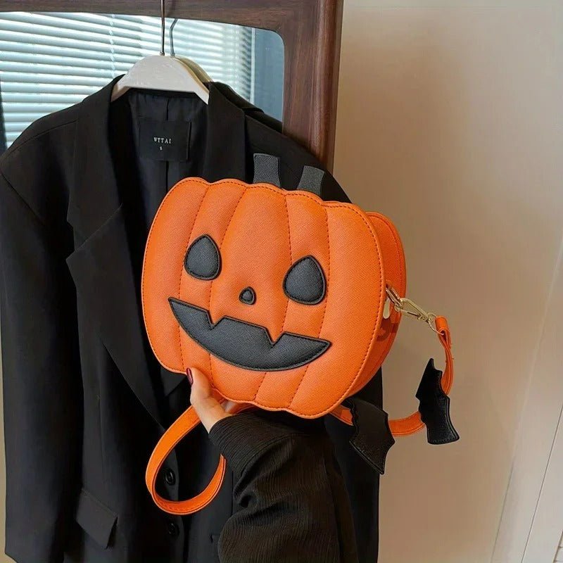 Halloween Pumpkin Crossbody Bag - Spooky Chic Style Pumpkin Purse