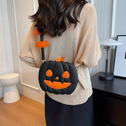 Halloween Pumpkin Crossbody Bag - Spooky Chic Style Pumpkin Purse