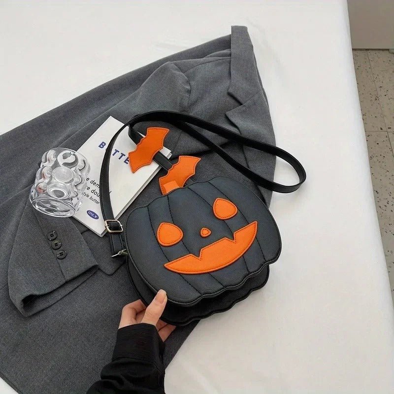 Halloween Pumpkin Crossbody Bag - Spooky Chic Style Pumpkin Purse