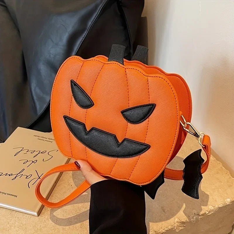 Halloween Pumpkin Crossbody Bag - Spooky Chic Style Pumpkin Purse