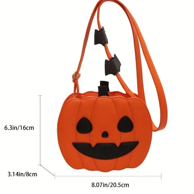 Halloween Pumpkin Crossbody Bag - Spooky Chic Style Pumpkin Purse