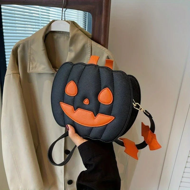 Halloween Pumpkin Crossbody Bag - Spooky Chic Style Pumpkin Purse