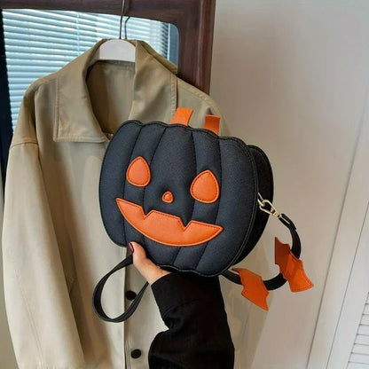 Halloween Pumpkin Crossbody Bag - Spooky Chic Style Pumpkin Purse