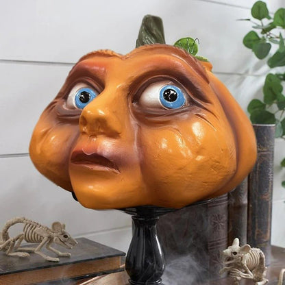 Halloween Pumpkin Outdoor Decorations - Ghost Party Yard Decor with Pumpkin Head for Courtyard Decoration