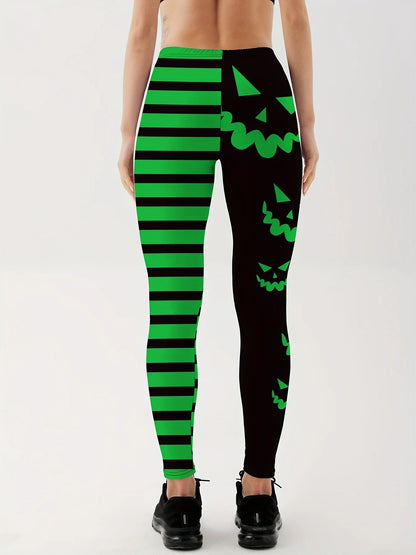 Sexy Halloween Leggings - Festive & Functional Pumpkin Leggings