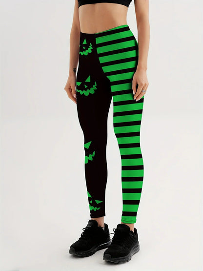 Sexy Halloween Leggings - Festive & Functional Pumpkin Leggings