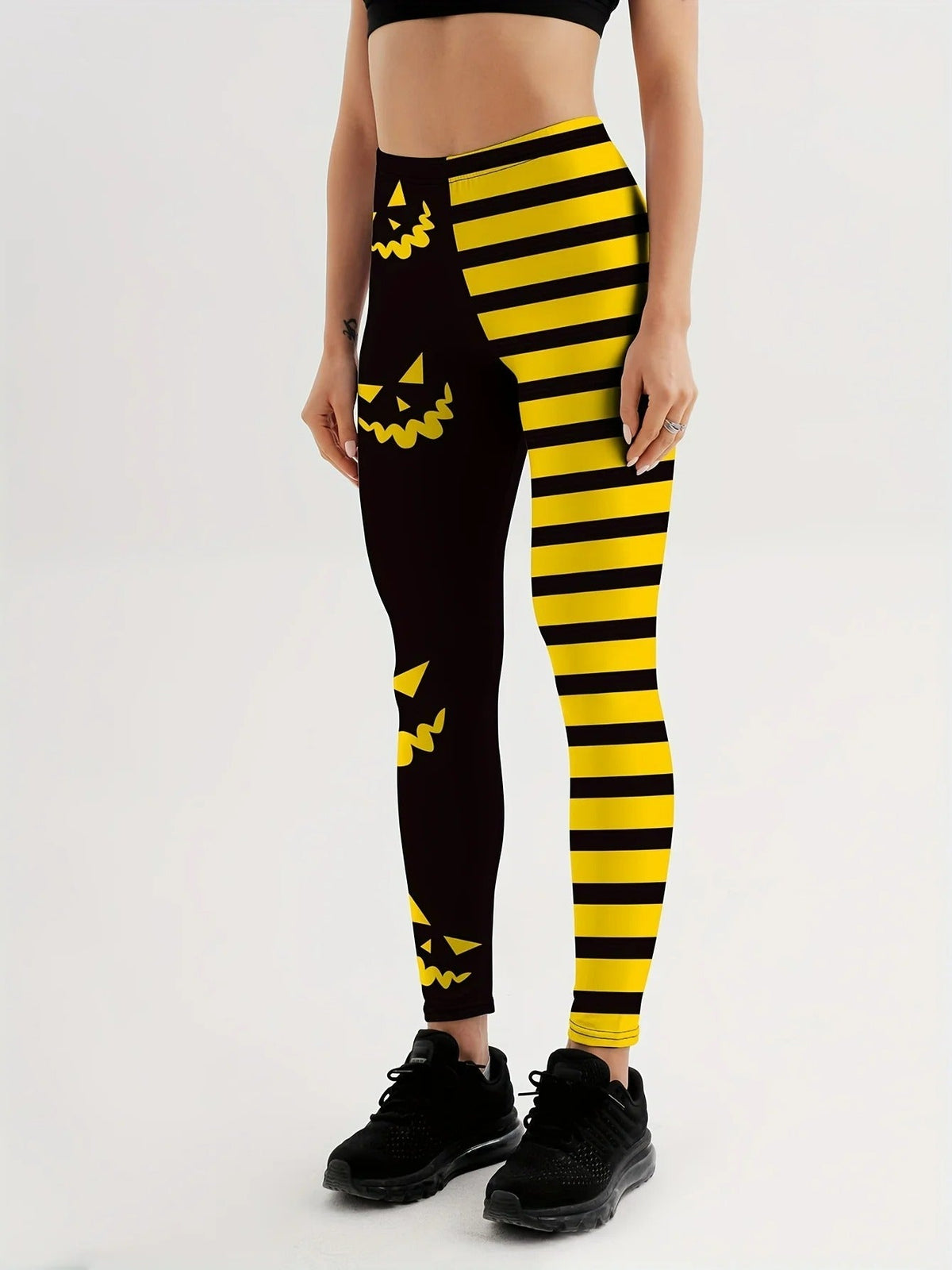 Sexy Halloween Leggings - Festive & Functional Pumpkin Leggings