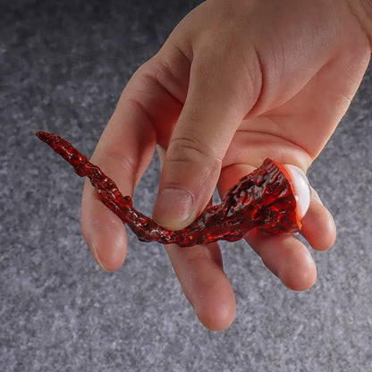 Halloween Realistic Ripped Out Eyeball  - Bloody Scary Decor for Cosplay, Party Costume Props