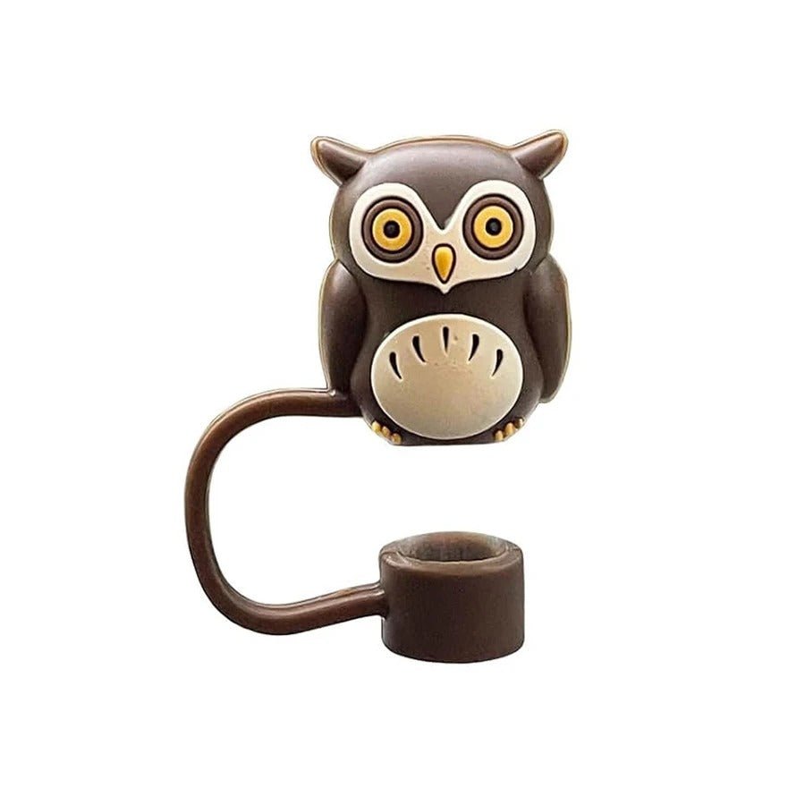 Halloween Stanley Straw Cover Cap - 5PCS Halloween Silicone Straw Topper for Stanley 10mm 0.4in Dust-Proof Reusable Straw Covers for Tumbler