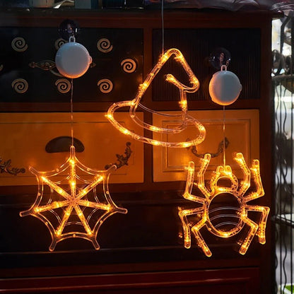 Halloween Suction Cup Light LED - Halloween Window Lights Decorations