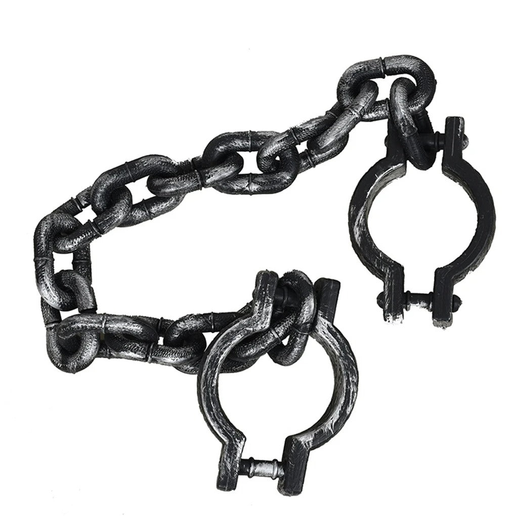 Plastic Chains Halloween Handcuffs - Plastic Fetters Shackle Cosplay Prop