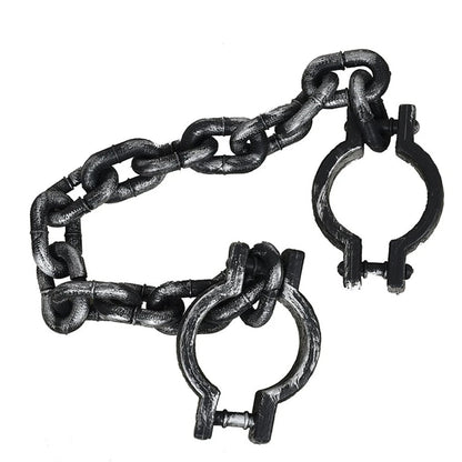 Plastic Chains Halloween Handcuffs - Plastic Fetters Shackle Cosplay Prop