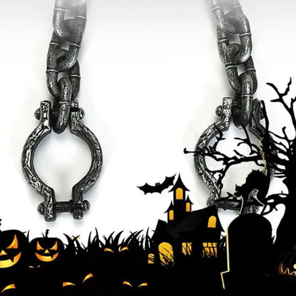 Plastic Chains Halloween Handcuffs - Plastic Fetters Shackle Cosplay Prop