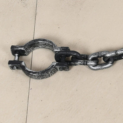 Plastic Chains Halloween Handcuffs - Plastic Fetters Shackle Cosplay Prop