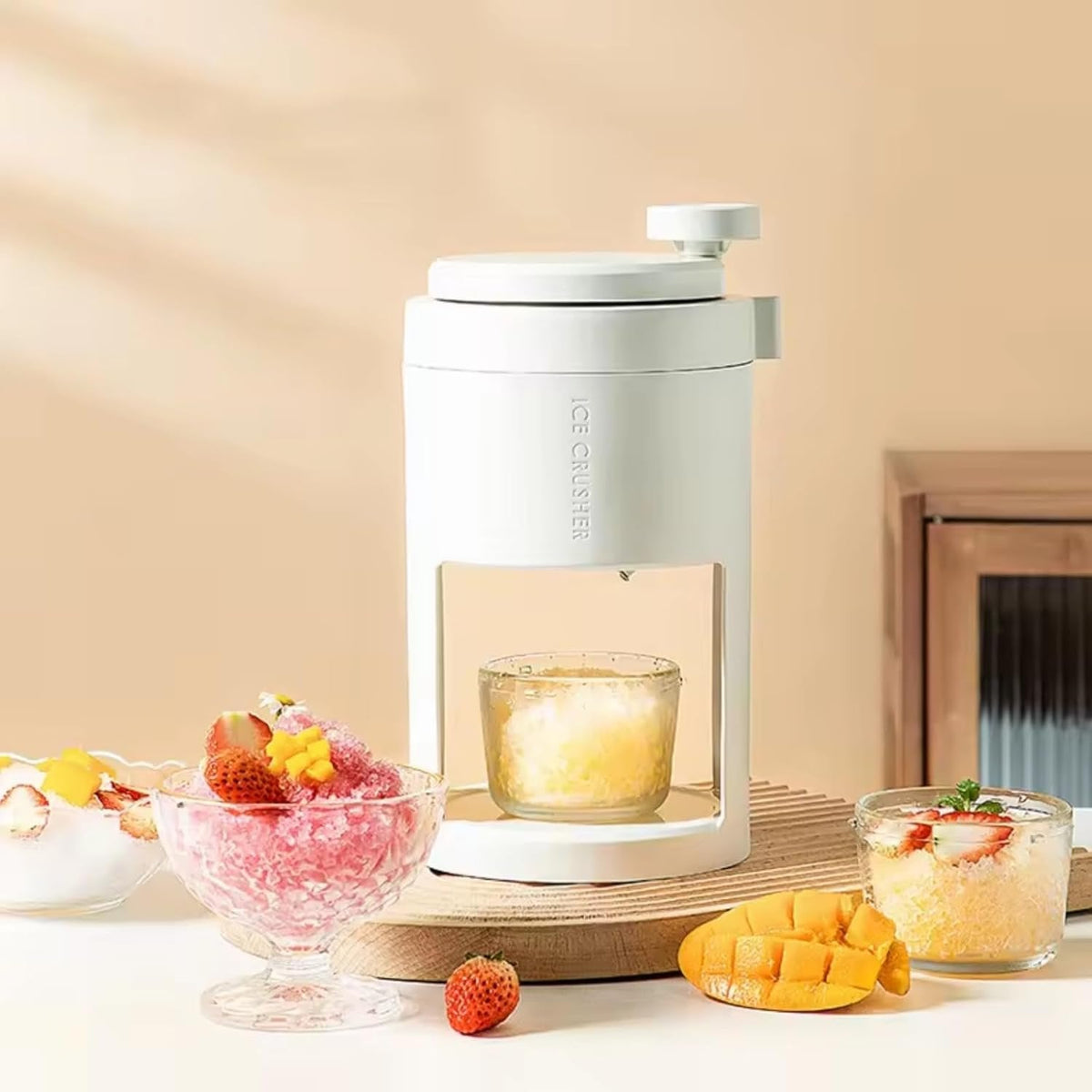 Hand-operated Manual Ice Crusher - Portable Manual Small Ice Maker Machine