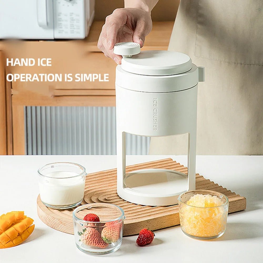 Hand-operated Manual Ice Crusher - Portable Manual Small Ice Maker Machine