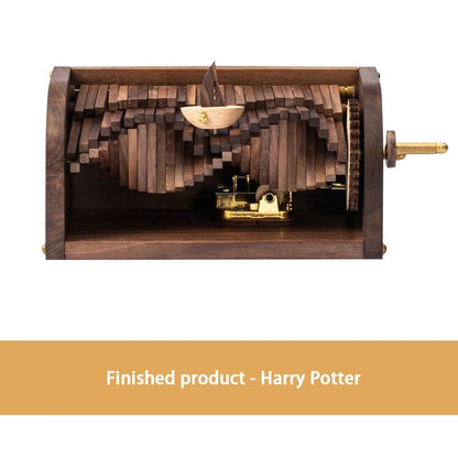 Handcrafted Waives Inspired Wooden Music Box – Chasing the Waves' Melody, Gift-Ready with Elegant Packaging – A Perfect Modern Festival Gift