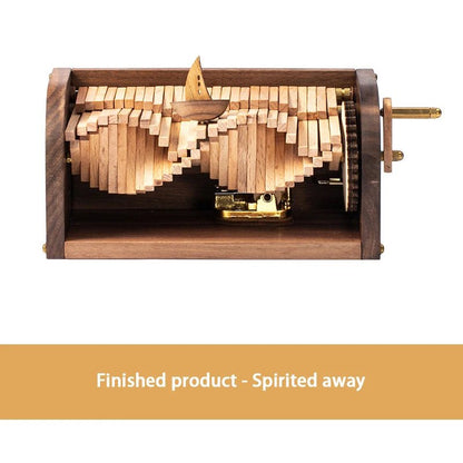 Handcrafted Waives Inspired Wooden Music Box – Chasing the Waves' Melody, Gift-Ready with Elegant Packaging – A Perfect Modern Festival Gift