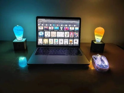 Handmade Art Deco Ethereal Night Light – Mesmerizing Galaxy Glow for Bedroom, Living Room & Gaming Ambiance