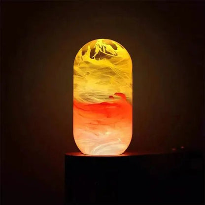 Handmade Art Deco Ethereal Night Light – Mesmerizing Galaxy Glow for Bedroom, Living Room & Gaming Ambiance