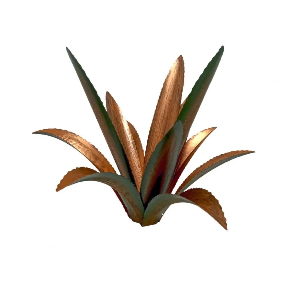 Handmade Iron Agave Cactus Sculpture – A Unique and Rustic Metal Art Piece to Elevate Your Garden Décor